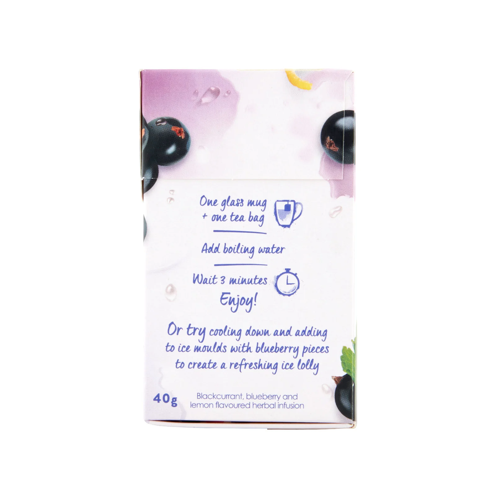 Blackcurrant & Blueberry with a squeeze of Lemon - 20 Tea Bags - Image 2