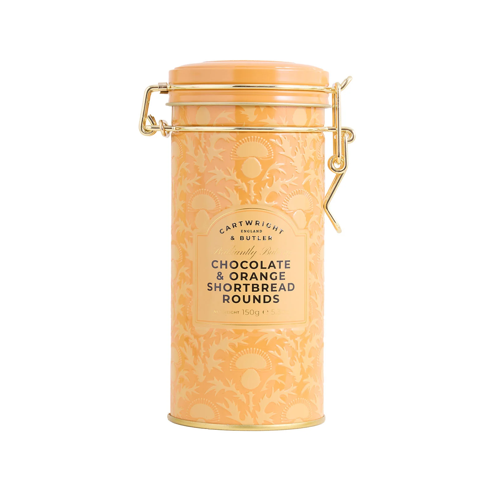 Cartwright & Butler Chocolate & Orange Shortbread Rounds in Tin - Image 2