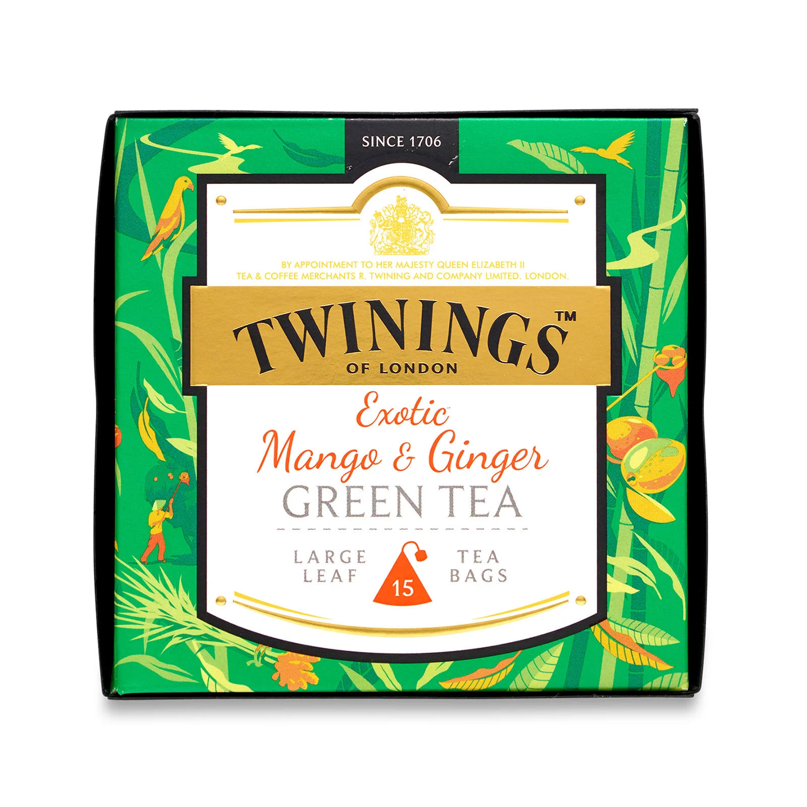Discovery Collection Mango & Ginger Green Tea - 15 Pyramid Tea Bags - Image 4