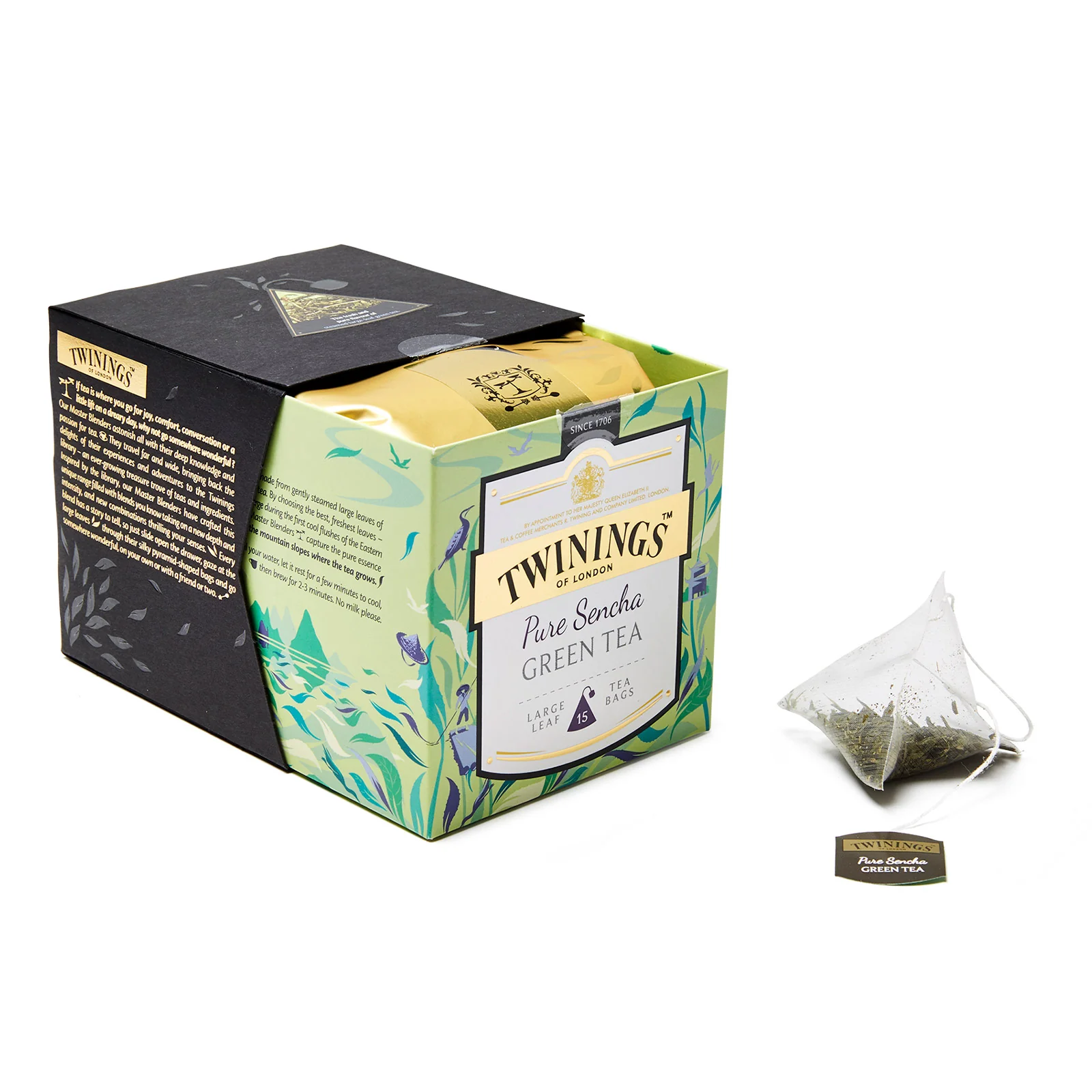 Discovery Collection Pure Sencha Green Tea - 15 Pyramid Tea Bags - Image 3