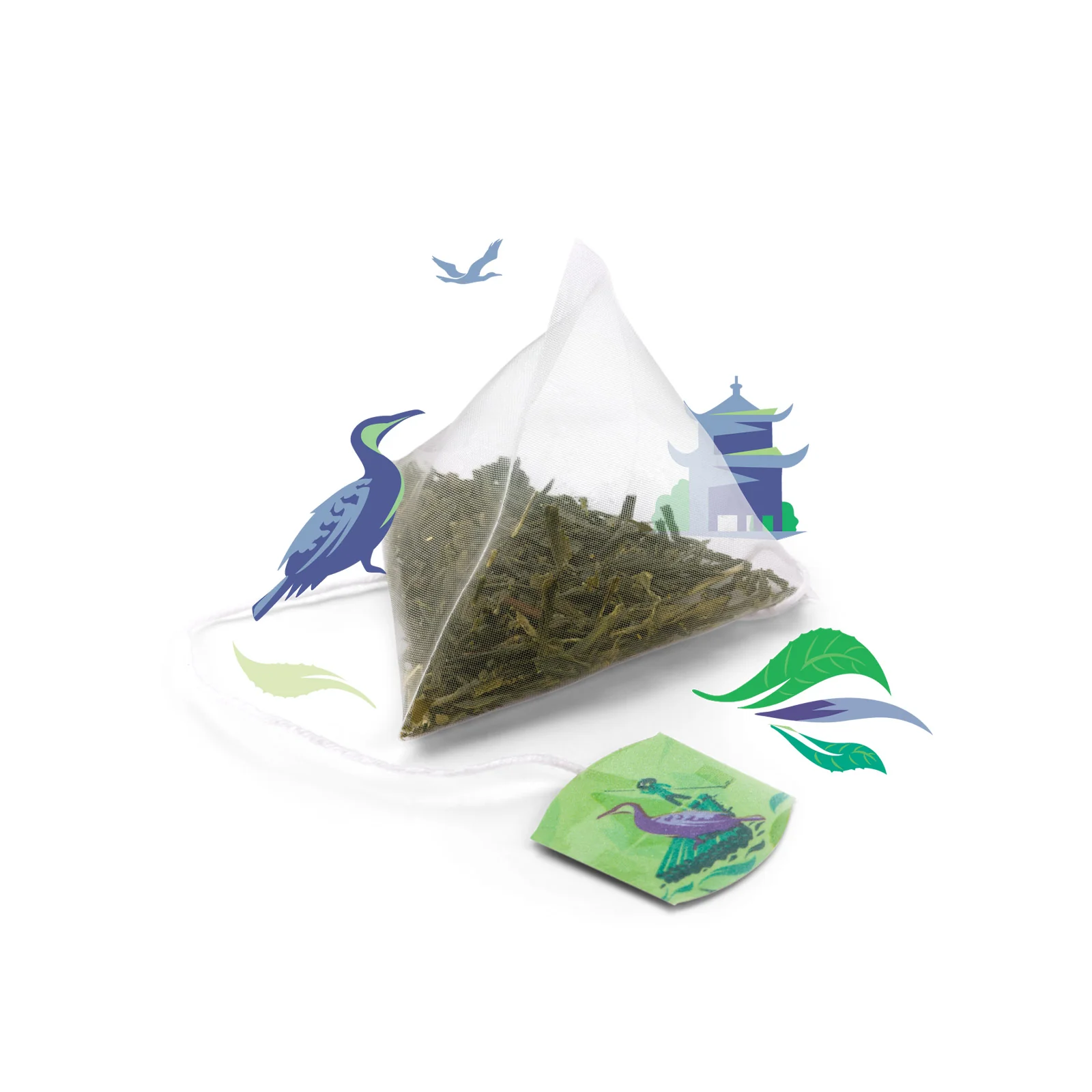 Discovery Collection Pure Sencha Green Tea - 15 Pyramid Tea Bags - Image 4
