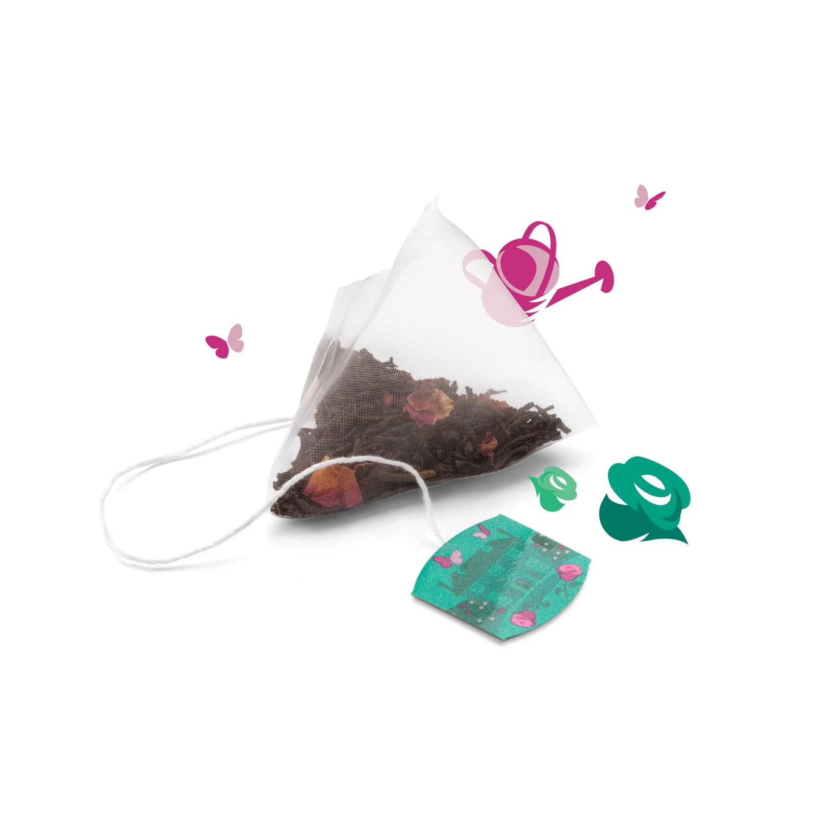 Discovery Collection Rose Garden Black Tea - 15 Pyramid Tea Bags - Image 4