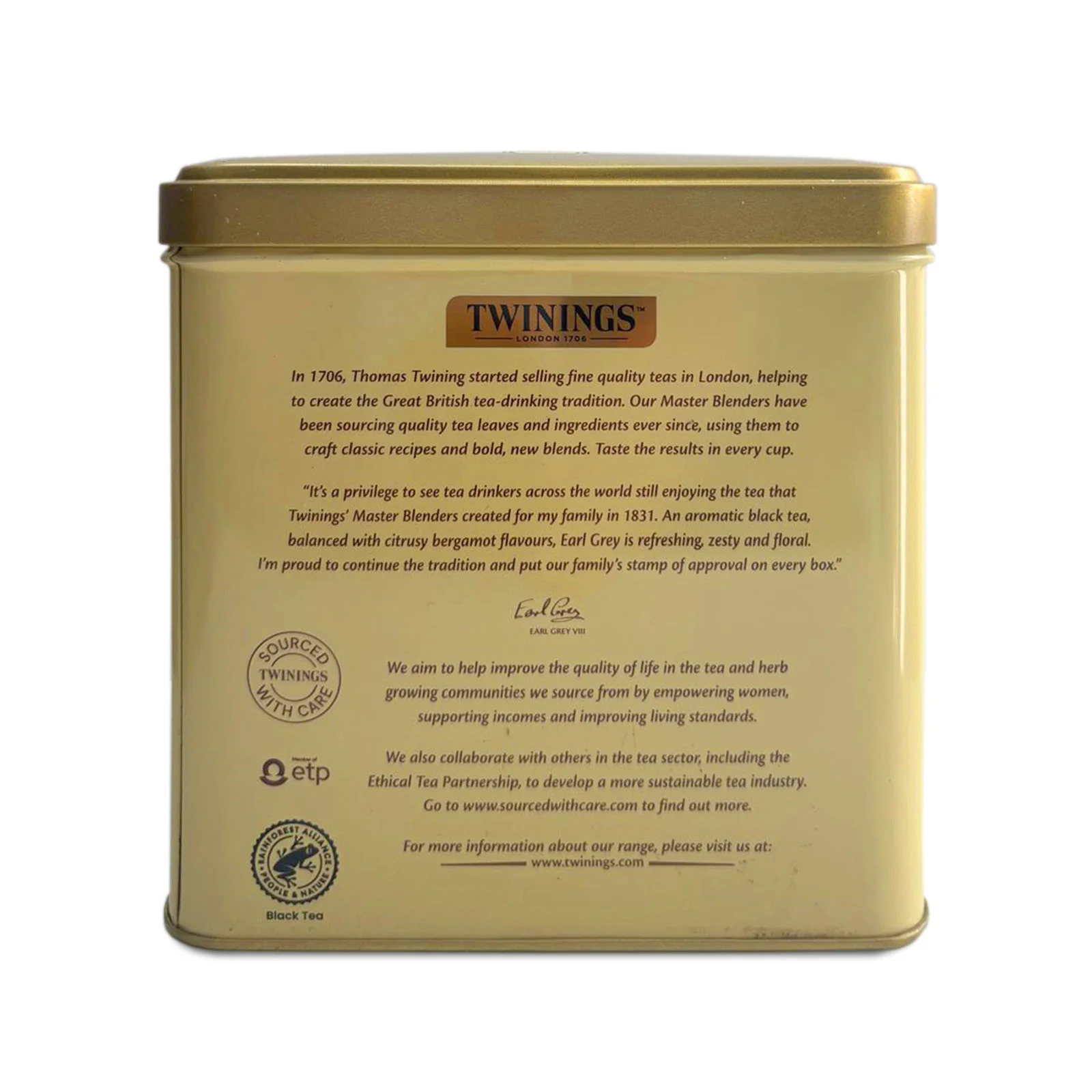 Earl Grey Loose Tea Caddy - 500g Loose Tea - Image 3