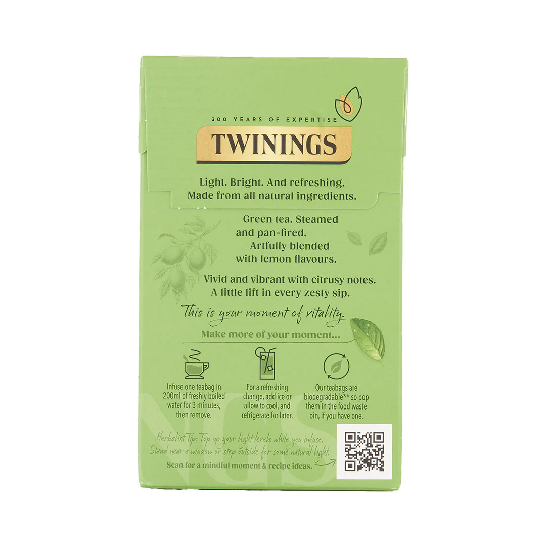 Green Tea & Lemon - 20 Tea Bags - Image 3