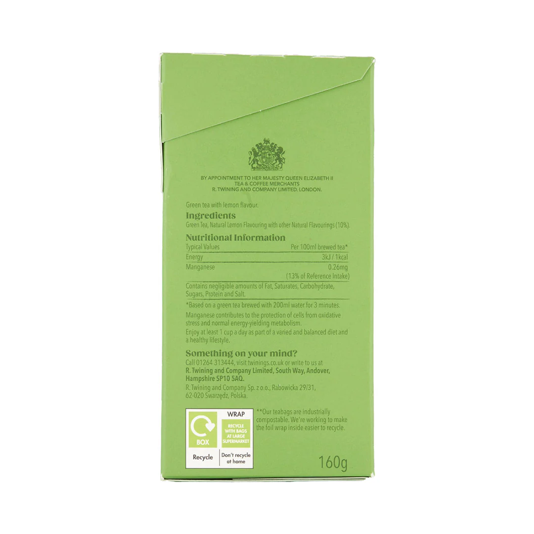Green Tea & Lemon - 80 Tea Bags - Image 3