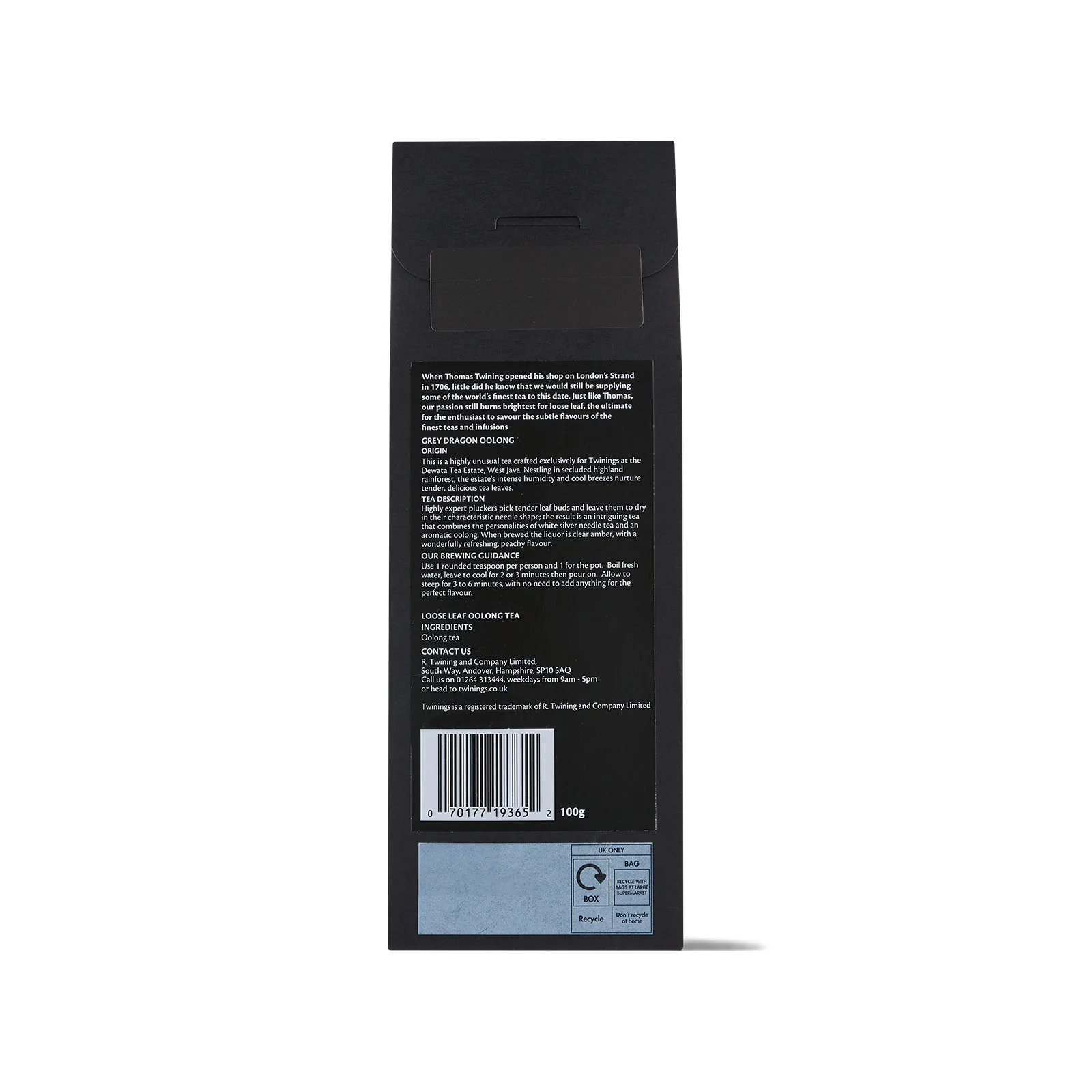 Grey Dragon Oolong - 100g Loose Leaf Tea - Image 3