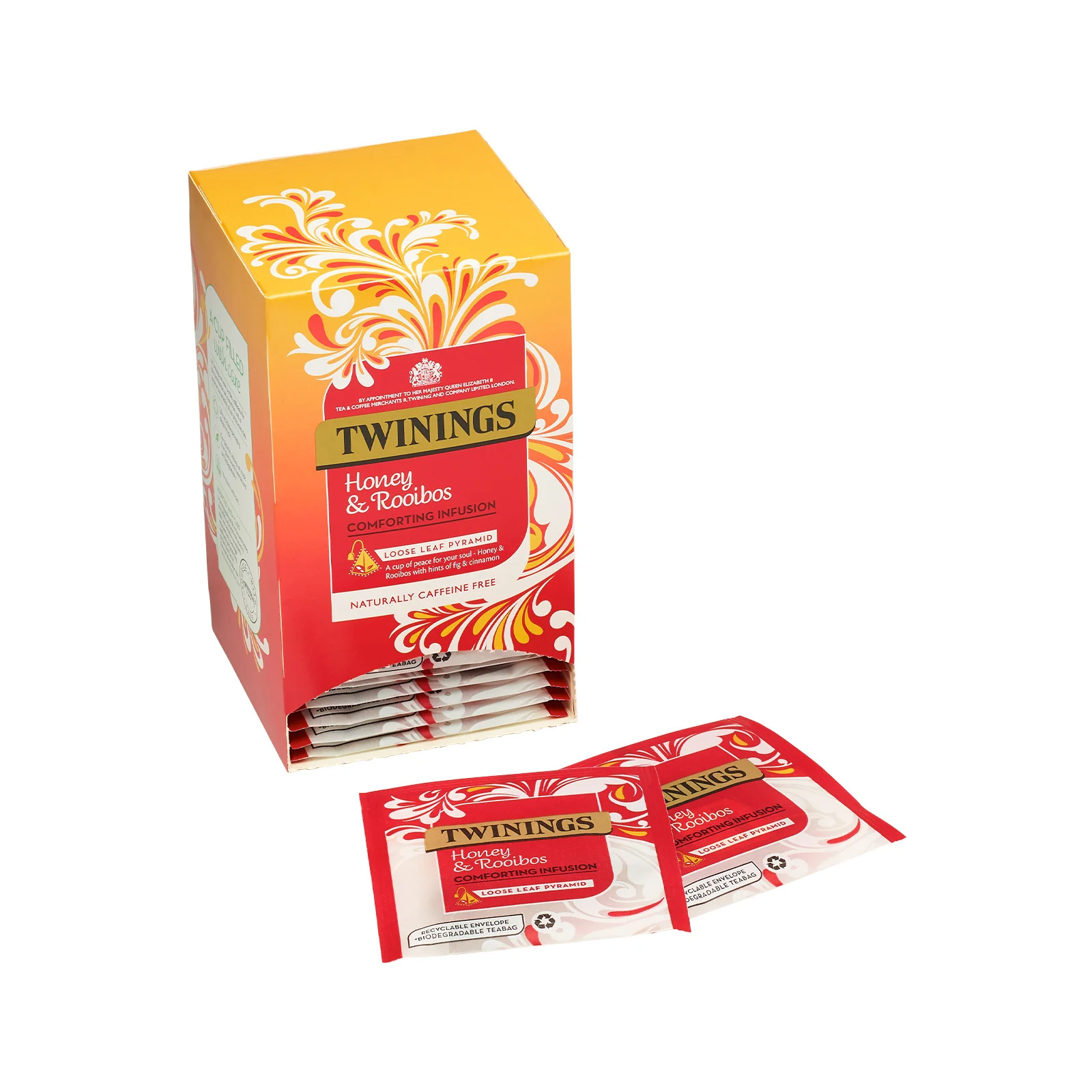 Honey & Rooibos - 15 Pyramid Bags (Individually Wrapped) - Image 3