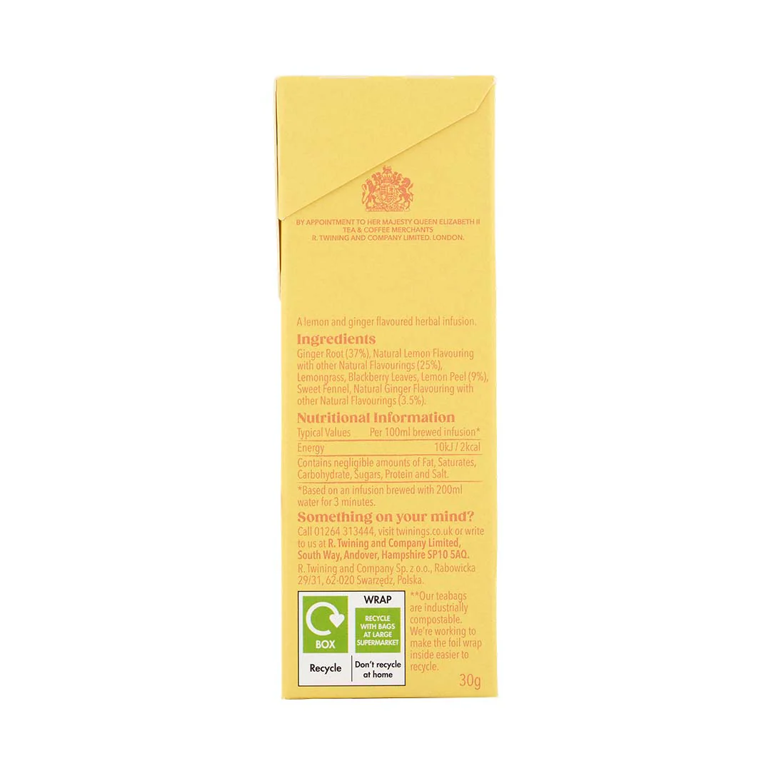 Lemon & Ginger - 20 Tea Bags - Image 3