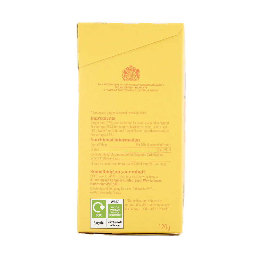 Lemon & Ginger - 80 Tea Bags - Image 4