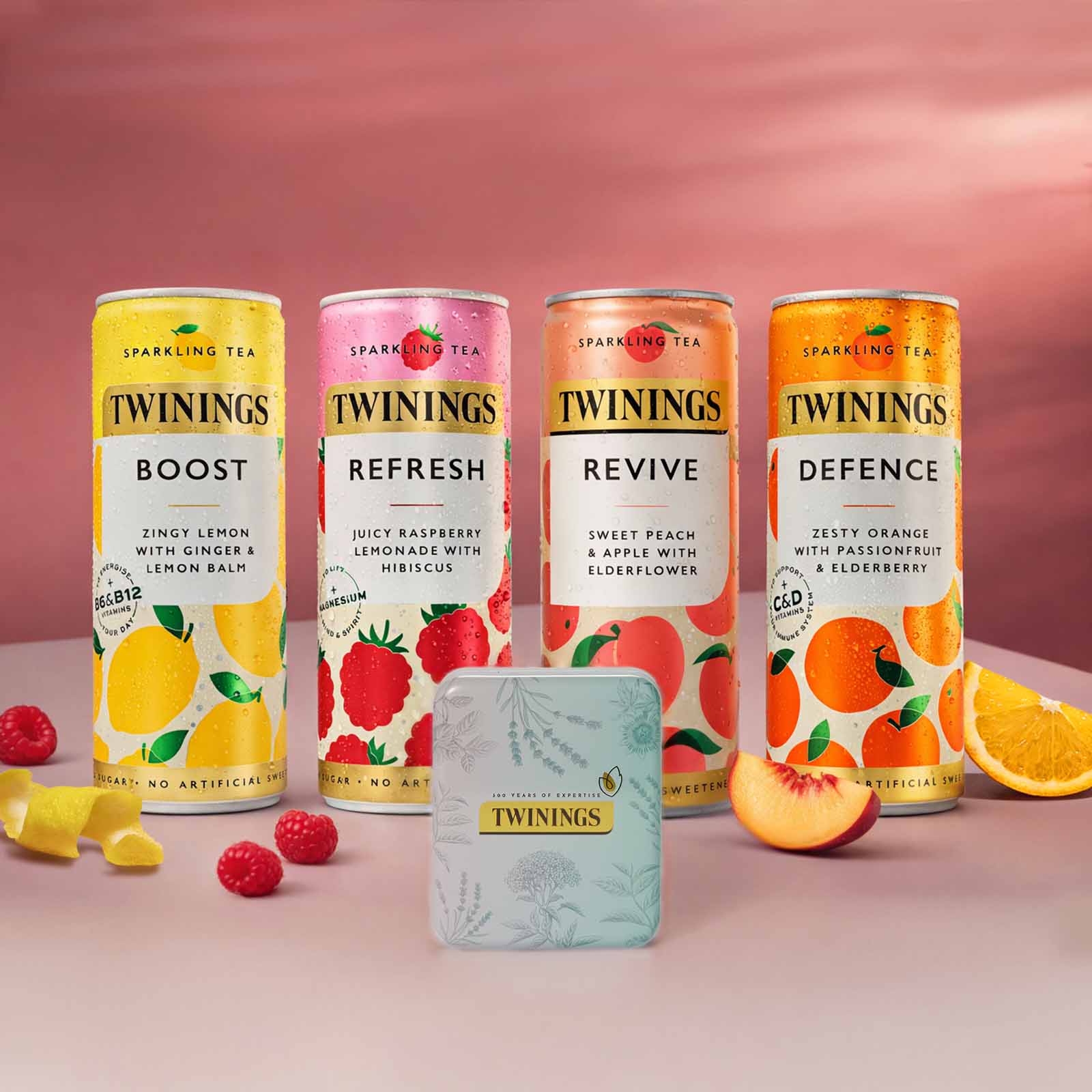 Mixed Sparkling Tea 12 Pack & Free Pocket Tin - Image 2