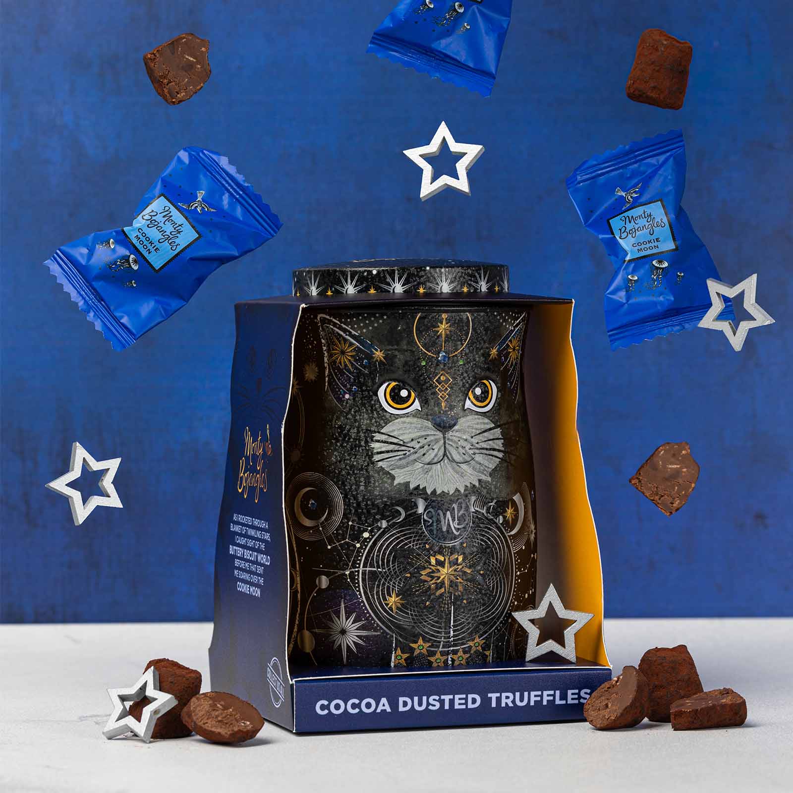 Monty Bojangles Cosmic Blink Cookie Moon Truffles Cat Tin - Image 3