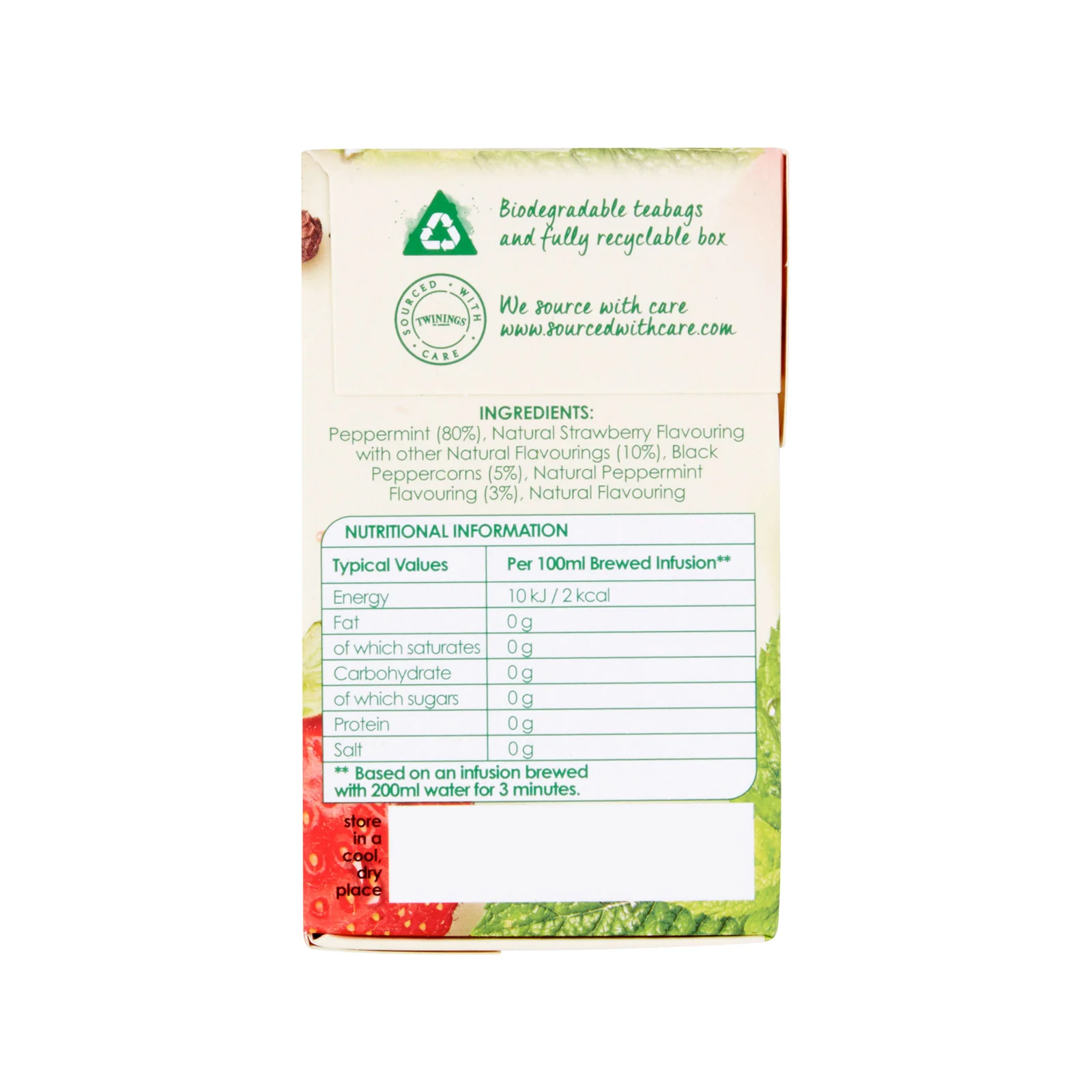 Peppermint & Strawberry - 20 Tea Bags - Image 4