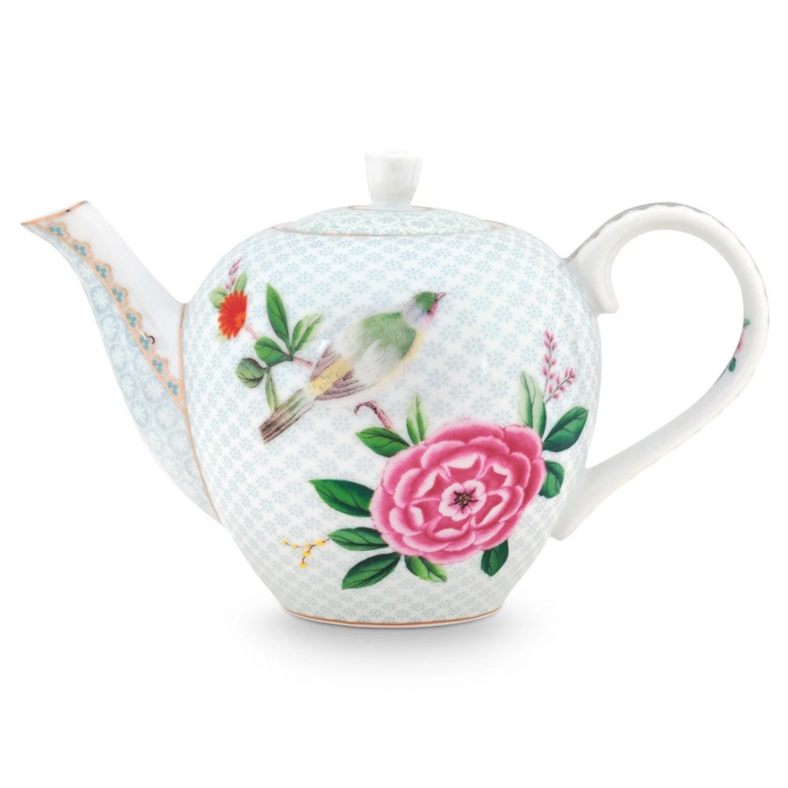 Pip Studio Blushing Birds Large 1.6L Teapot - White