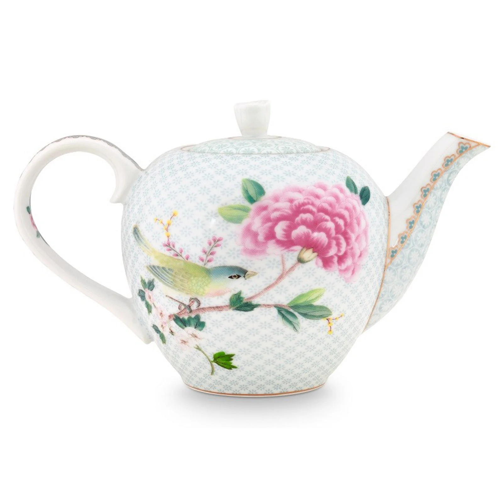 Pip Studio Blushing Birds Large 1.6L Teapot - White - Image 2