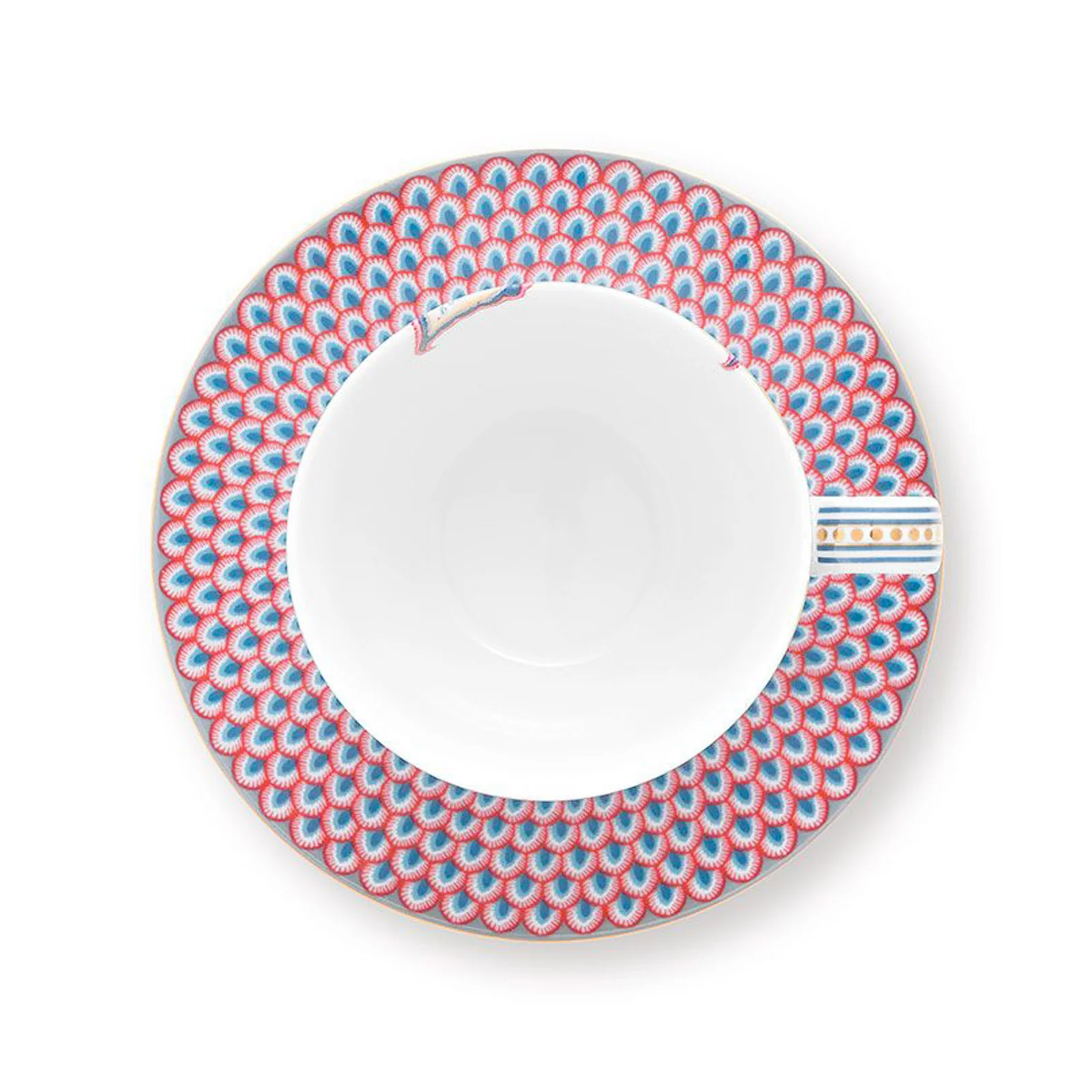 Pip Studio Flower Festival Cup & Saucer - Light Blue - Image 2