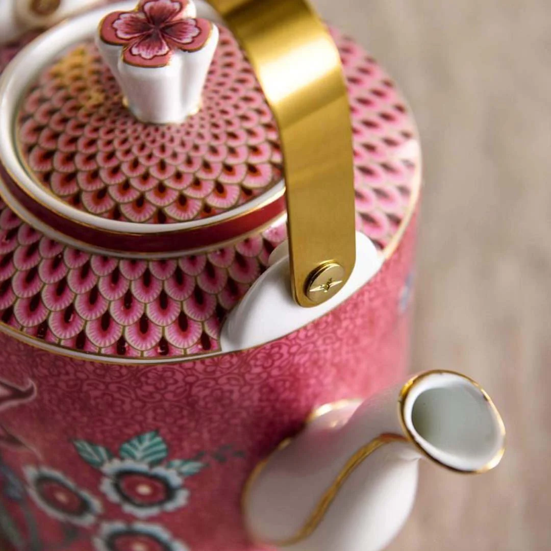 Pip Studio Flower Festival Large 1.6L Teapot - Pink - Image 5