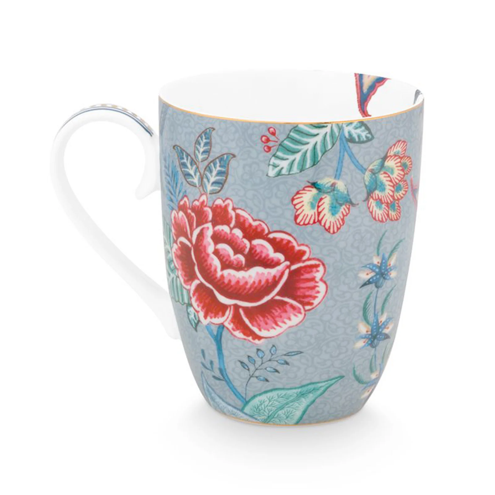 Pip Studio Flower Festival Mug - Light Blue - Image 2