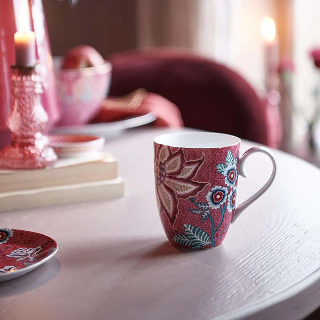 Pip Studio Flower Festival Mug - Pink - Image 3