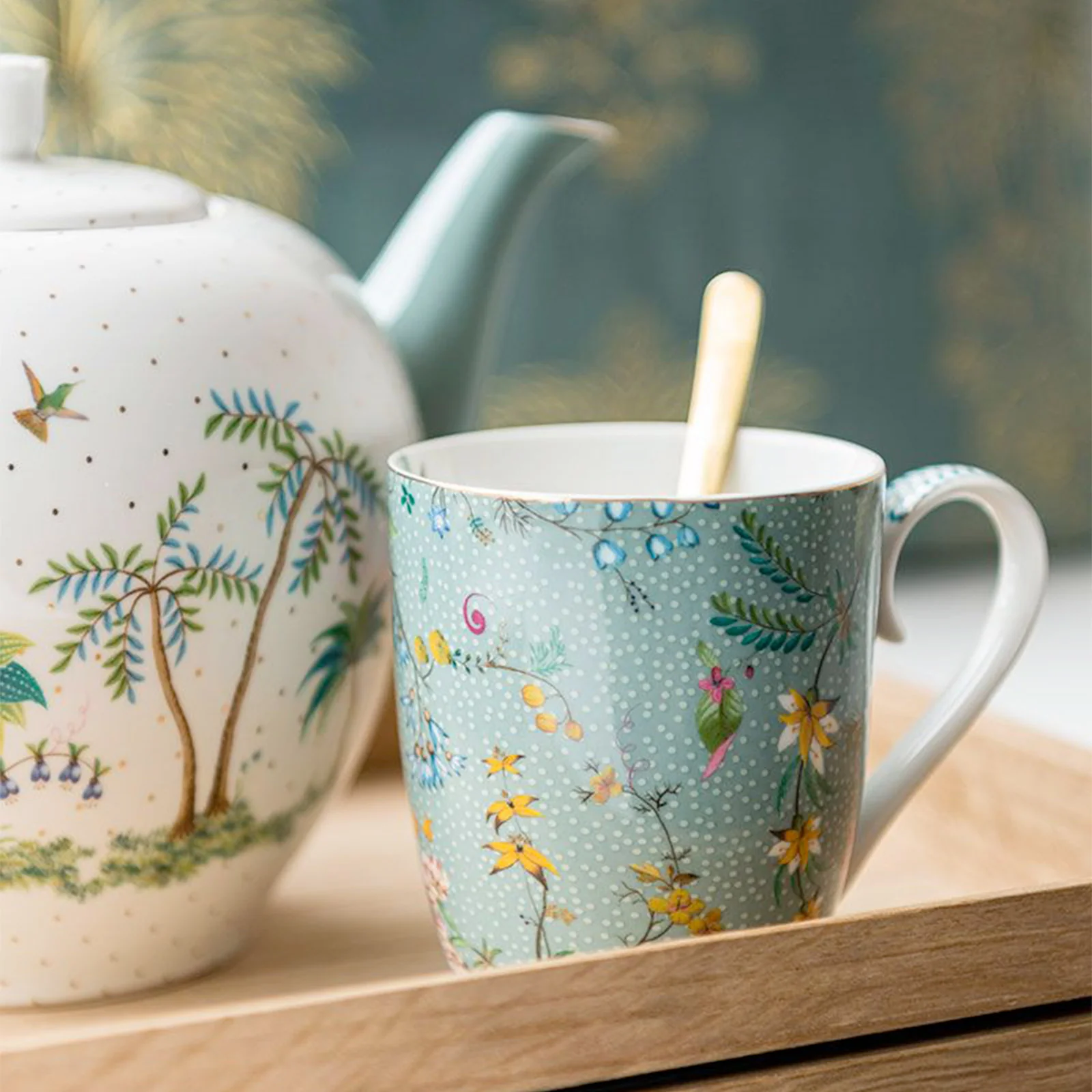 Pip Studio Jolie Flowers Mug - Blue - Image 5