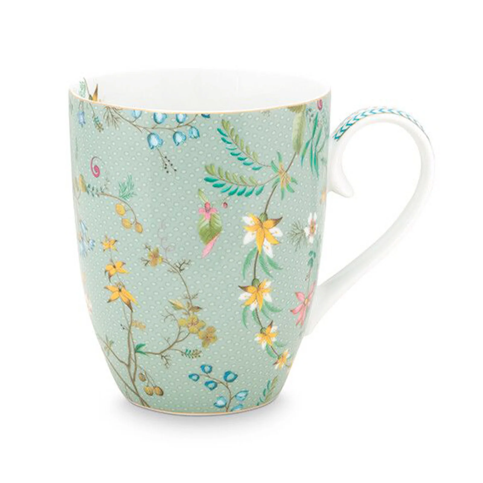 Pip Studio Jolie Flowers Set of 2 Mugs - Blue - Image 2