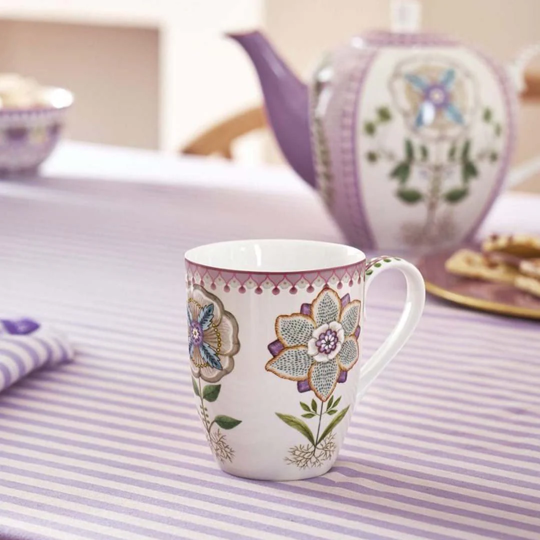 Pip Studio Lily & Lotus Set of 2 Mugs - Lilac - Image 2