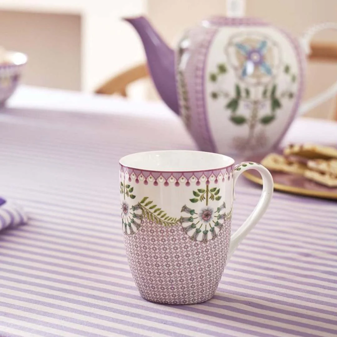Pip Studio Lily & Lotus Set of 2 Mugs - Lilac - Image 3