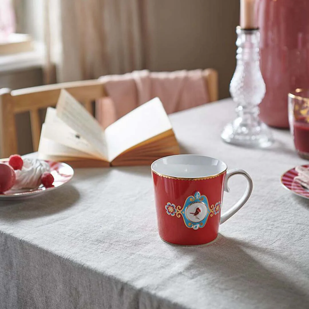 Pip Studio Love Birds Medallion Mug - Red - Image 4