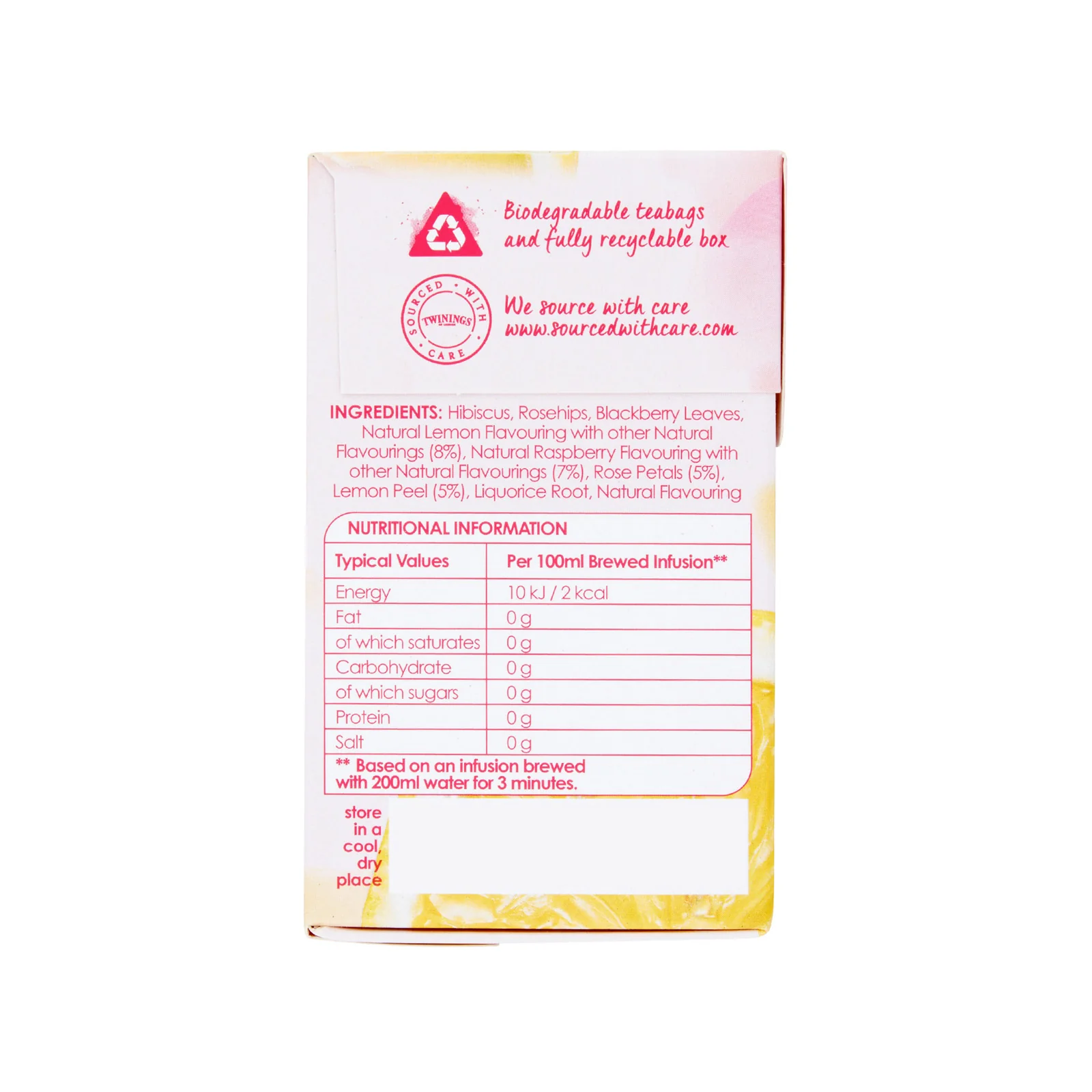 Raspberry & Lemon - 20 Tea Bags - Image 4