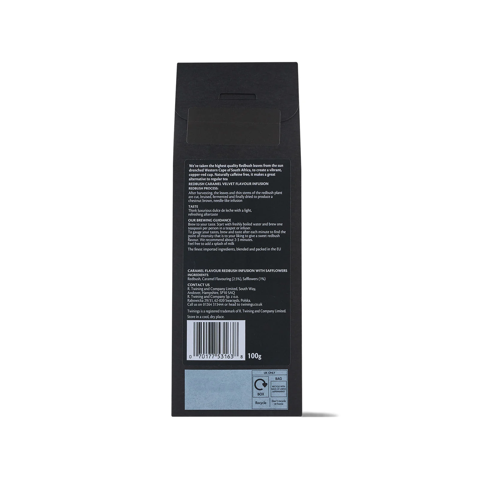 Redbush Caramel Velvet Flavour Infusion - 100g Loose Leaf Infusion - Image 3
