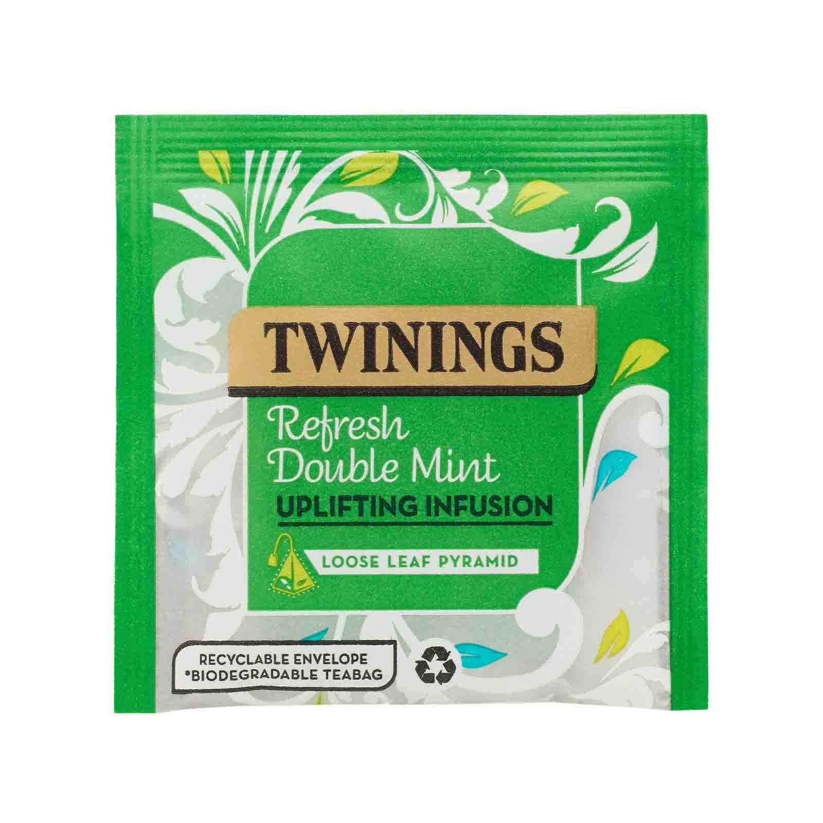 Refresh Double Mint - 15 Pyramid Bags (Individually Wrapped) - Image 5