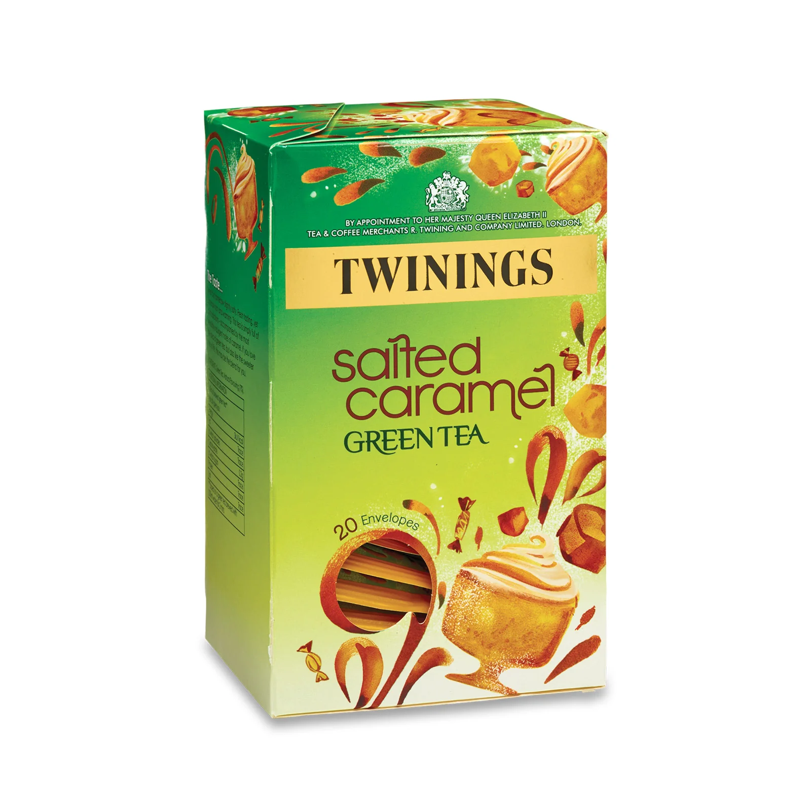 Salted Caramel Indulgence Green Tea - 20 Envelopes - Image 3