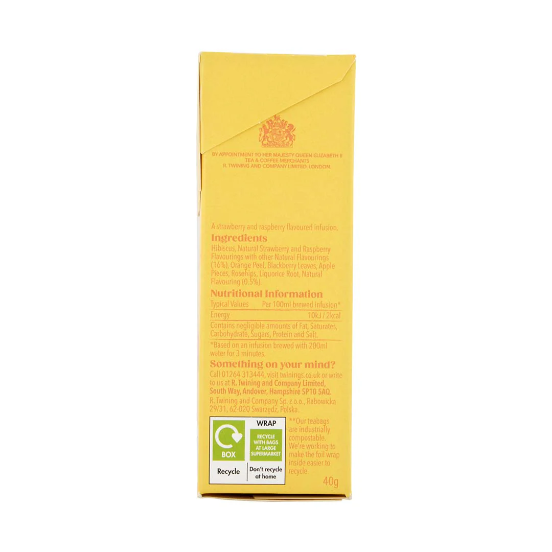 Strawberry & Raspberry - 20 Tea Bags - Image 4