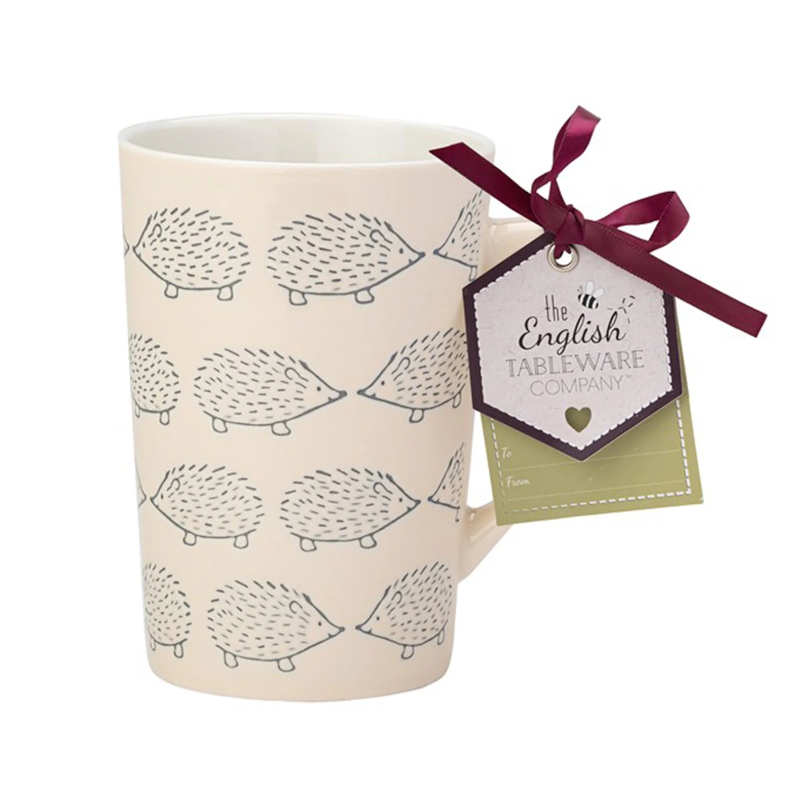 The English Tableware Company Artisan Hedgehog Mug - Cream - Image 2