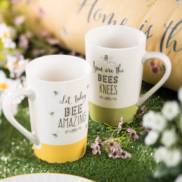 The English Tableware Company "Let Today Bee Amazing" Mug - Yellow - Image 3