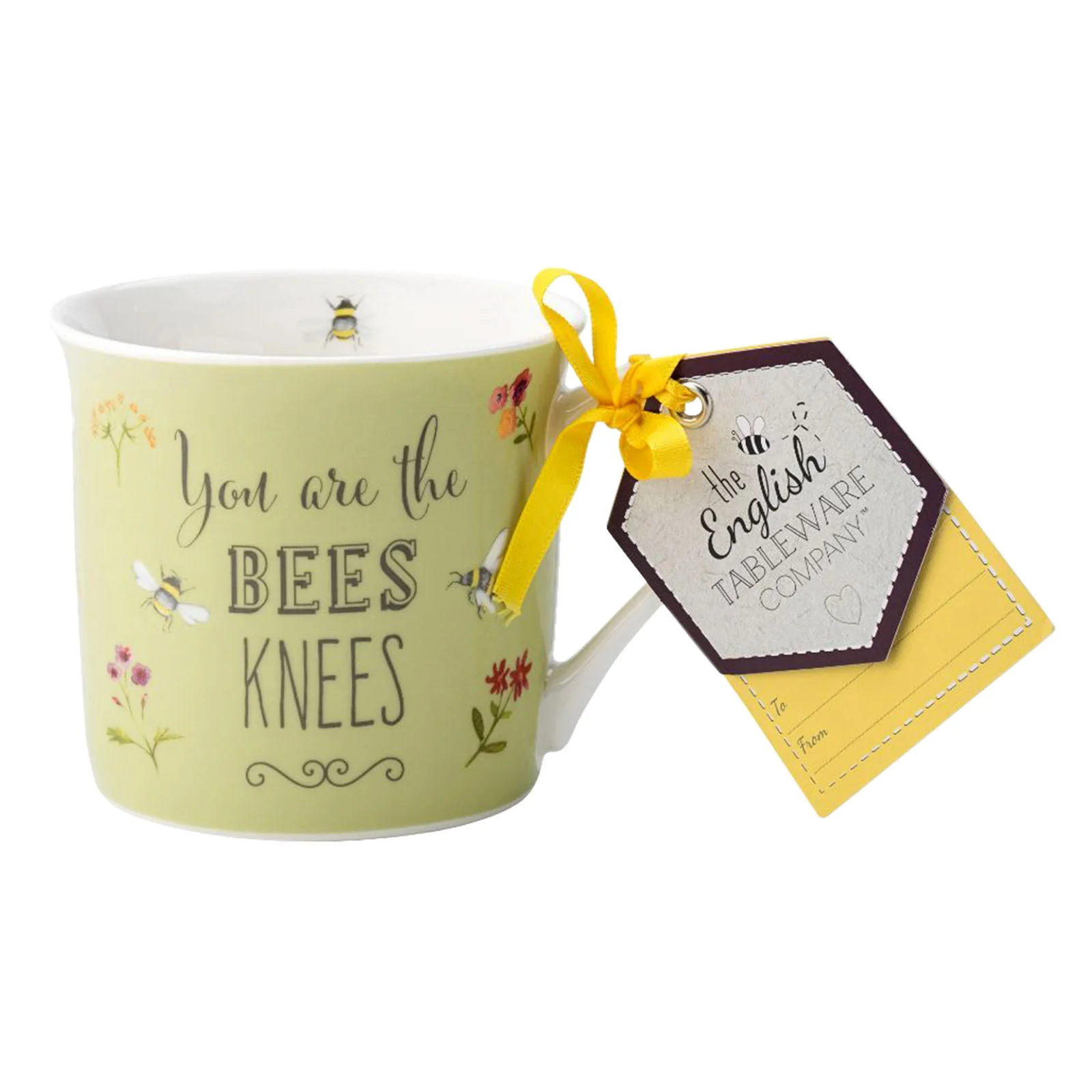 The English Tableware Company Bee Happy Mug - Green - Image 2