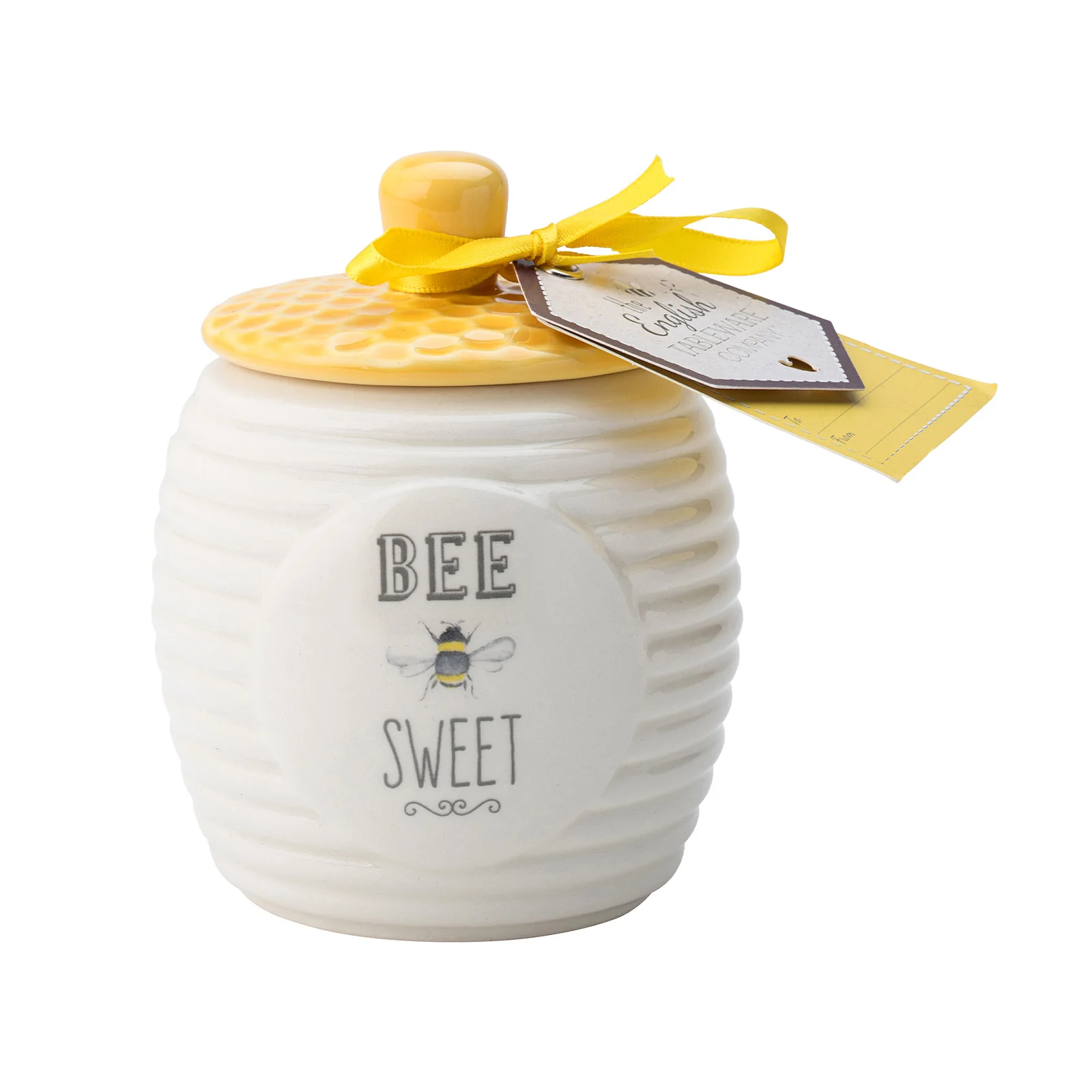 The English Tableware Company Bee Happy Sugar Pot - White - Image 2