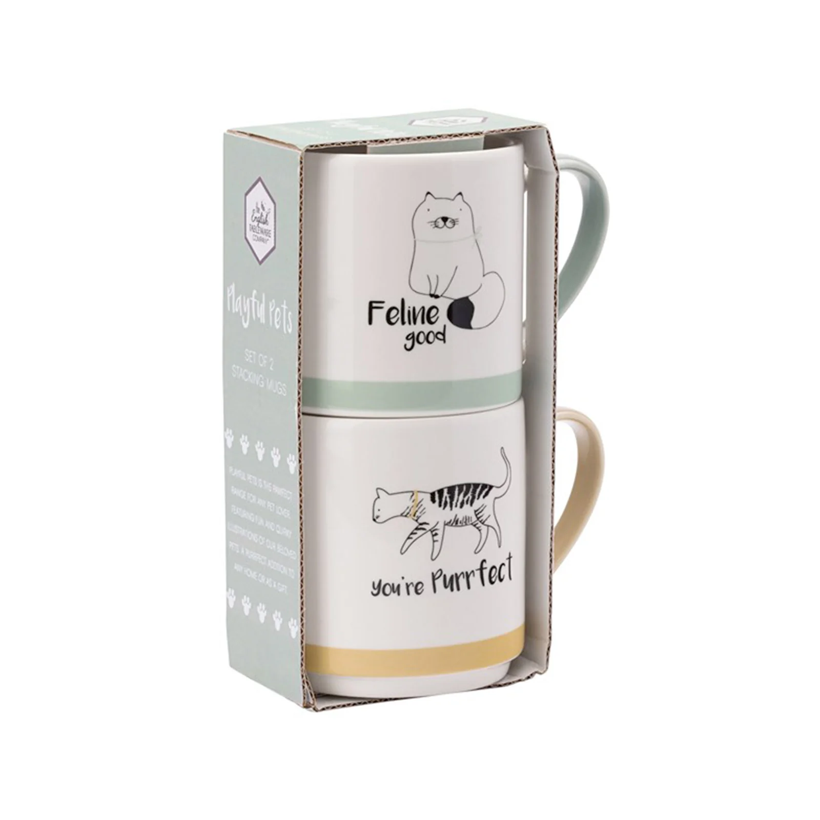 The English Tableware Company Playful Pets Stacking Mugs - Cats - Image 4