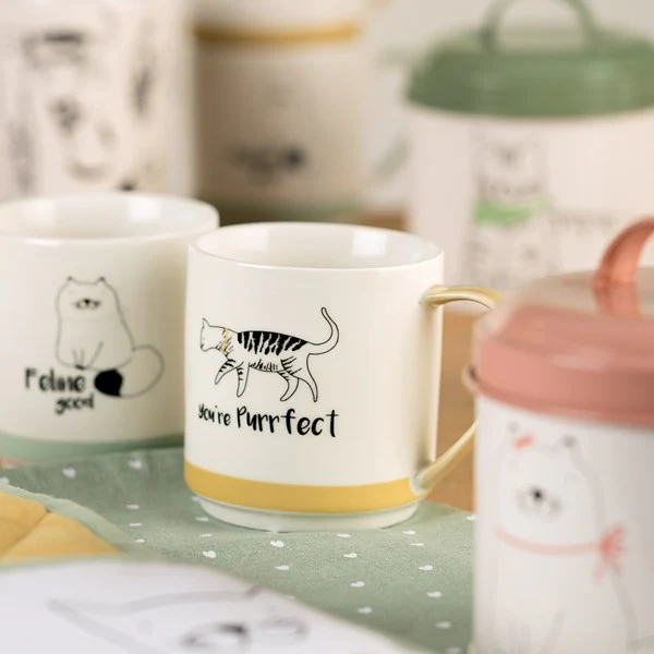 The English Tableware Company Playful Pets Stacking Mugs - Cats - Image 5