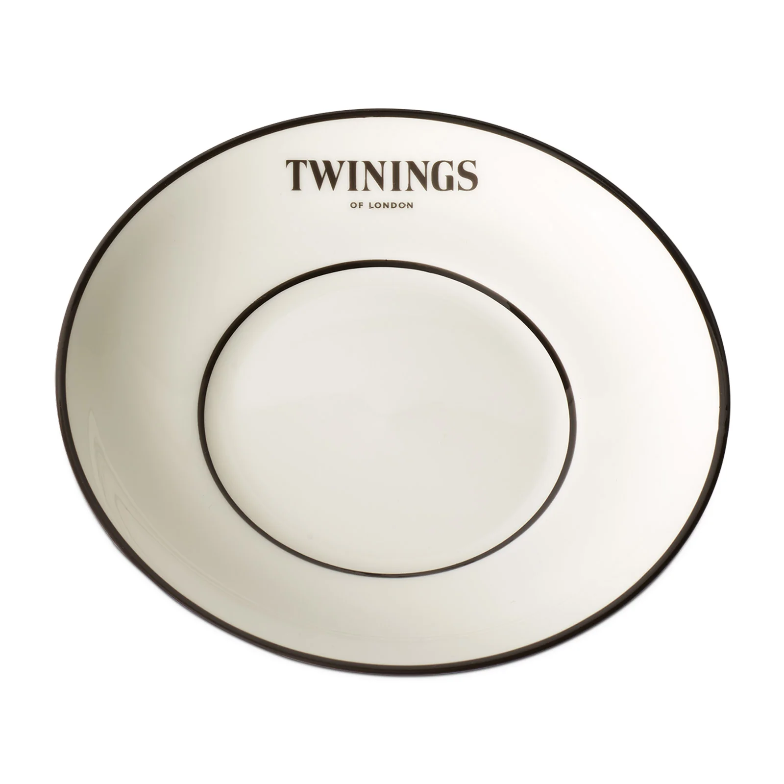 Twinings 216 Strand Teacup & Saucer - Black Design - Image 3